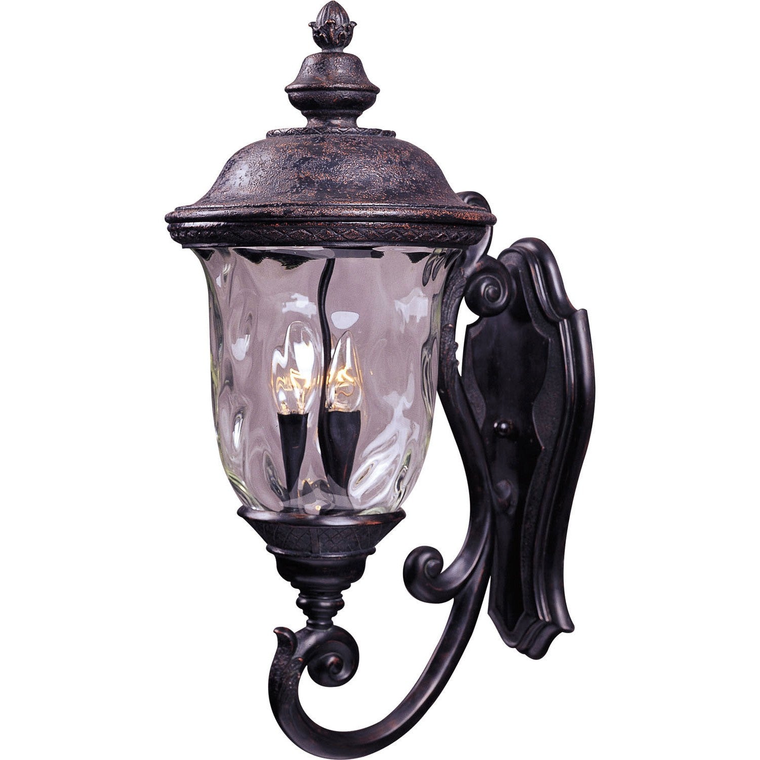 Maxim - 40424WGOB - Three Light Outdoor Wall Lantern - Carriage House VX - Oriental Bronze