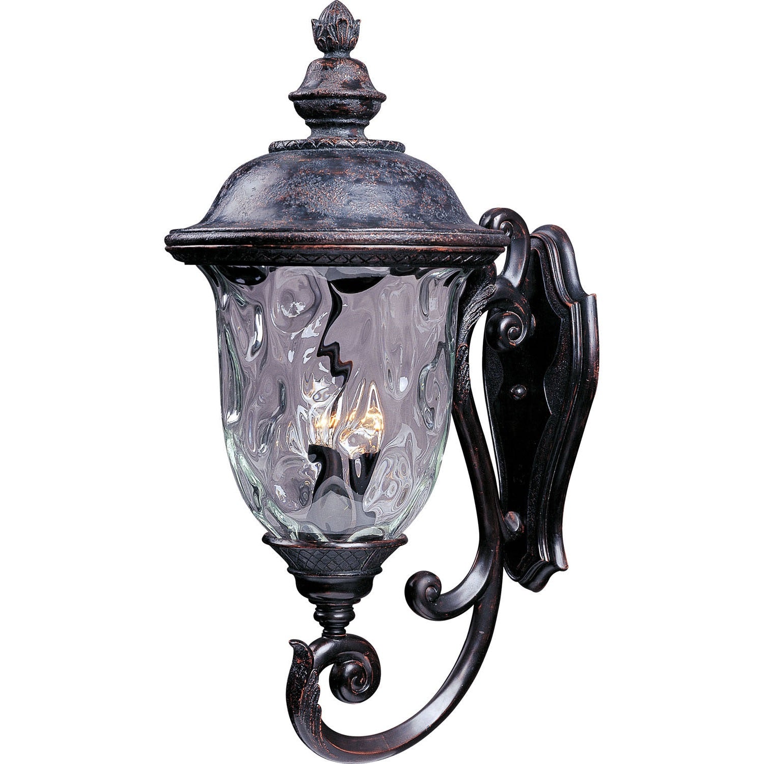 Maxim - 40425WGOB - Three Light Outdoor Wall Lantern - Carriage House VX - Oriental Bronze