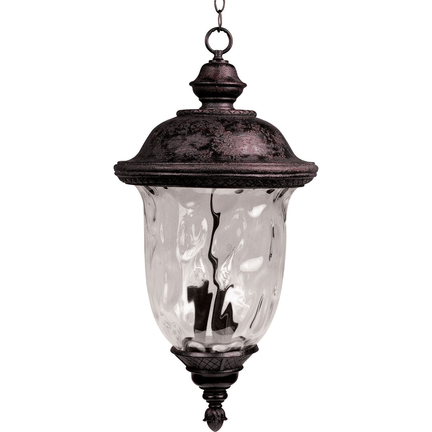 Maxim - 40427WGOB - Three Light Outdoor Hanging Lantern - Carriage House VX - Oriental Bronze