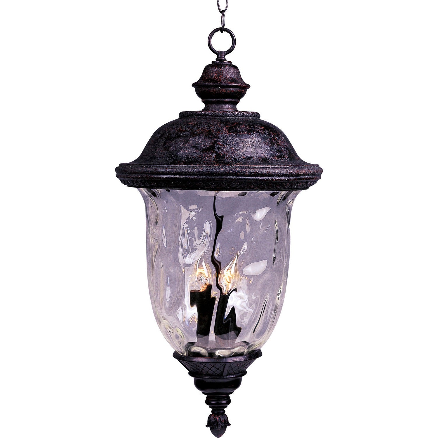 Maxim - 40428WGOB - Three Light Outdoor Hanging Lantern - Carriage House VX - Oriental Bronze