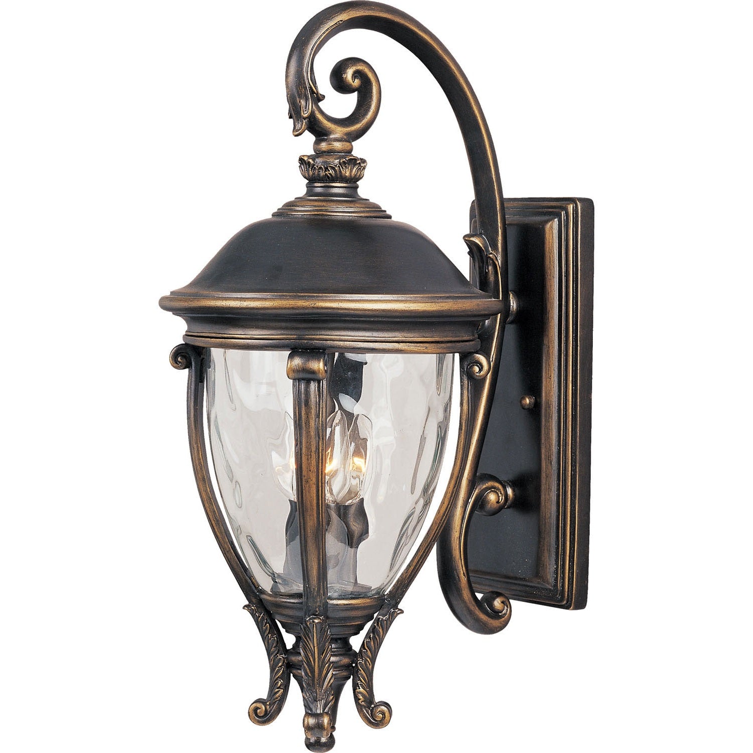 Maxim - 41425WGGO - Three Light Outdoor Wall Lantern - Camden VX - Golden Bronze
