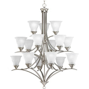 Progress Lighting - P4365-09 - 15 Light Chandelier - Trinity - Brushed Nickel