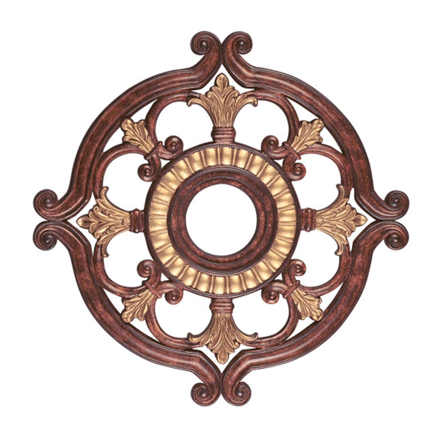Livex Lighting - 8216-63 - Ceiling Medallion - Buckingham - Hand Applied Verona Bronze w/ Gildeds