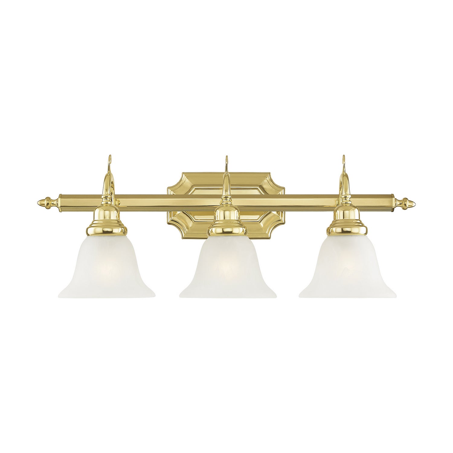 Livex Lighting - 1283-02 - Three Light Bath Vanity - French Regency - Polished Brass