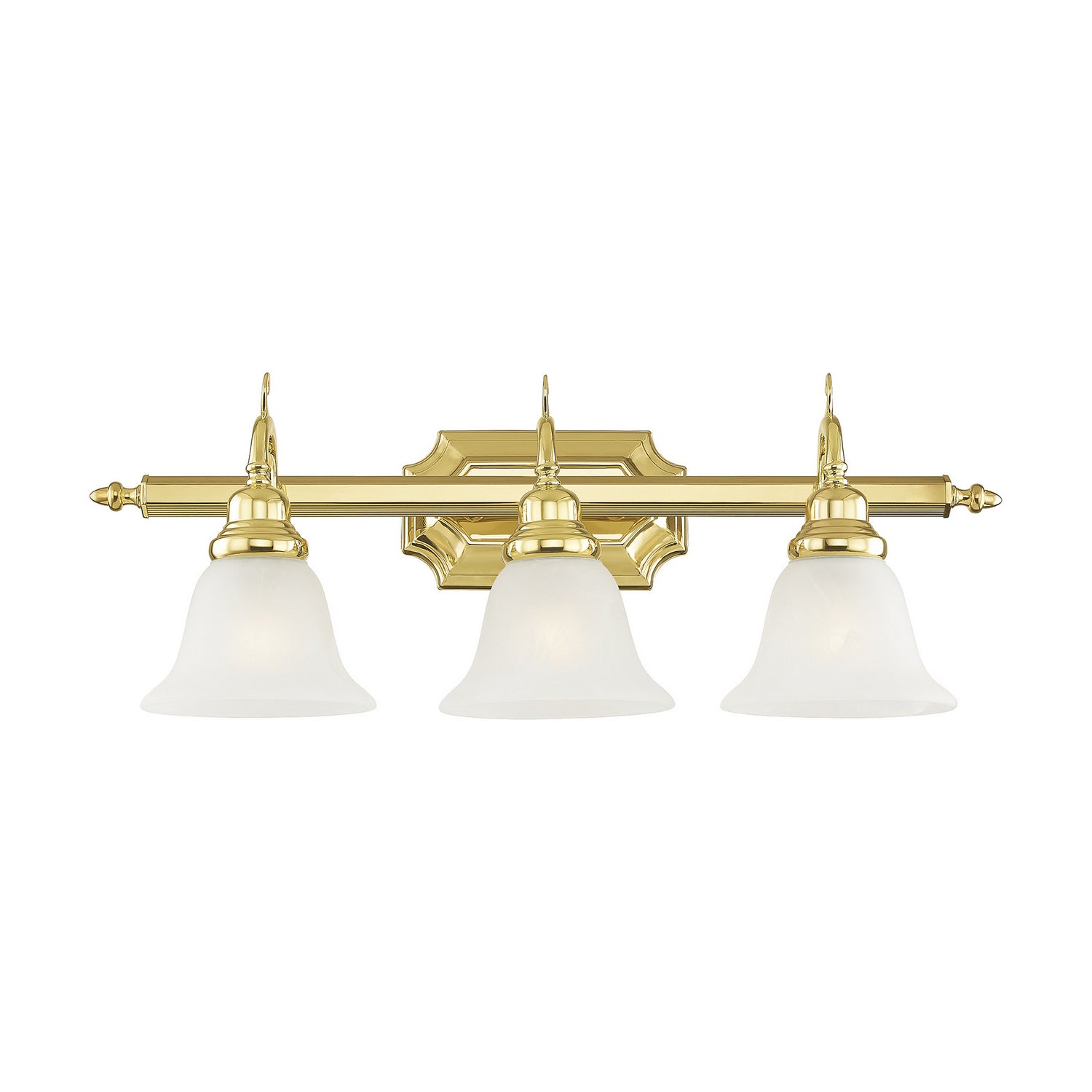 Livex Lighting - 1283-02 - Three Light Bath Vanity - French Regency - Polished Brass