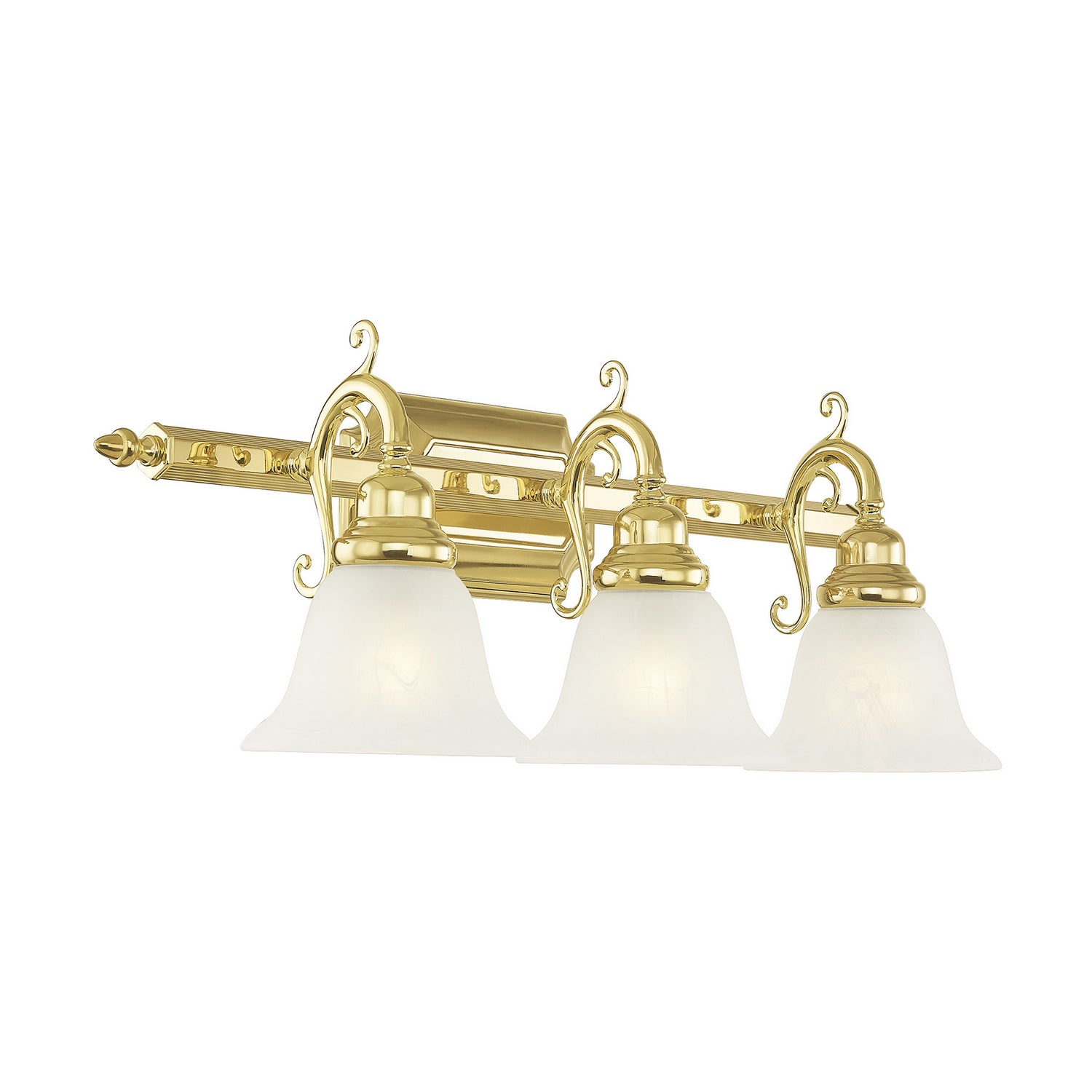 Livex Lighting - 1283-02 - Three Light Bath Vanity - French Regency - Polished Brass