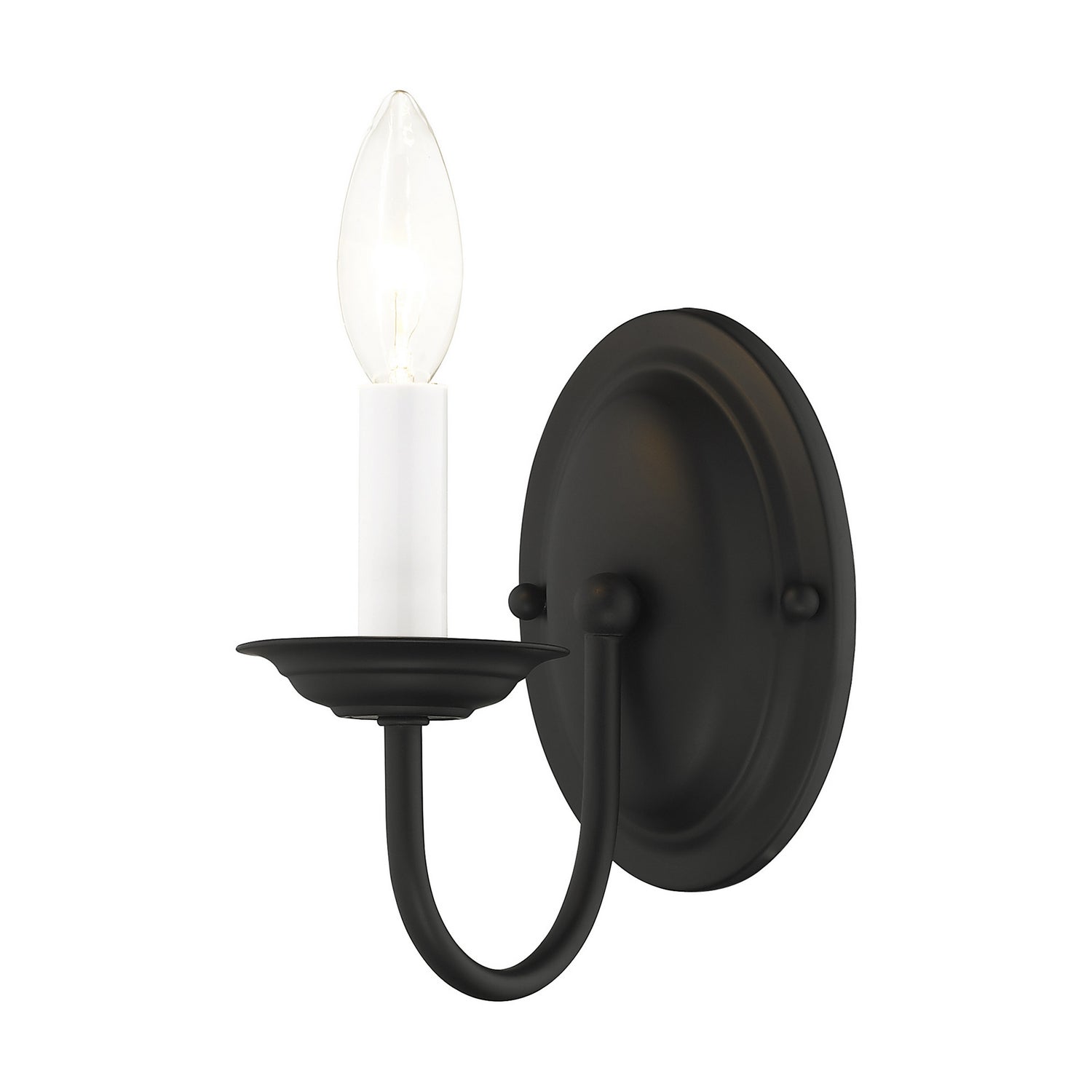 Livex Lighting - 4151-04 - One Light Wall Sconce - Home Basics - Black