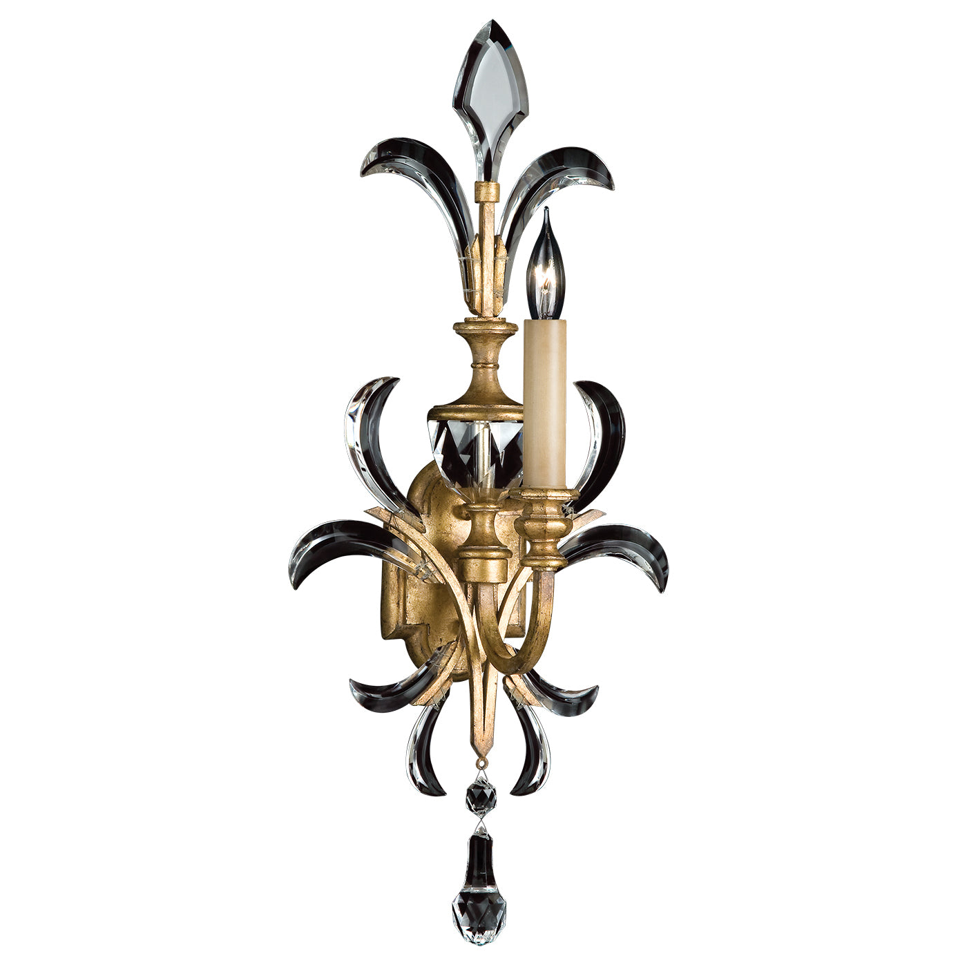 Fine Art Handcrafted Lighting - 760450ST - One Light Wall Sconce - Beveled Arcs - Gold
