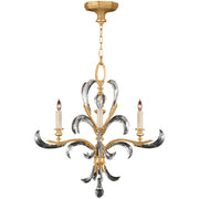 Fine Art Handcrafted Lighting - 760840ST - Four Light Chandelier - Beveled Arcs - Gold