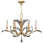 Fine Art Handcrafted Lighting - 761240ST - Six Light Chandelier - Beveled Arcs - Gold