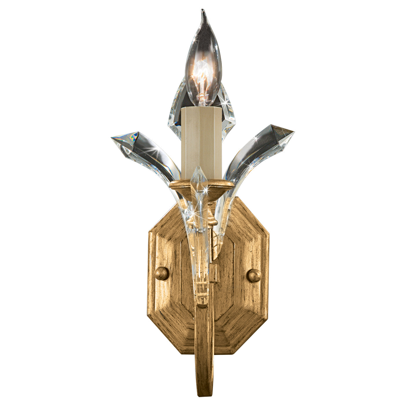 Fine Art Handcrafted Lighting - 761450ST - One Light Wall Sconce - Beveled Arcs - Gold