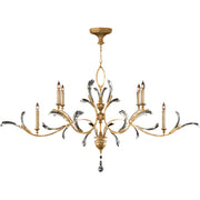 Fine Art Handcrafted Lighting - 761840ST - Six Light Chandelier - Beveled Arcs - Gold