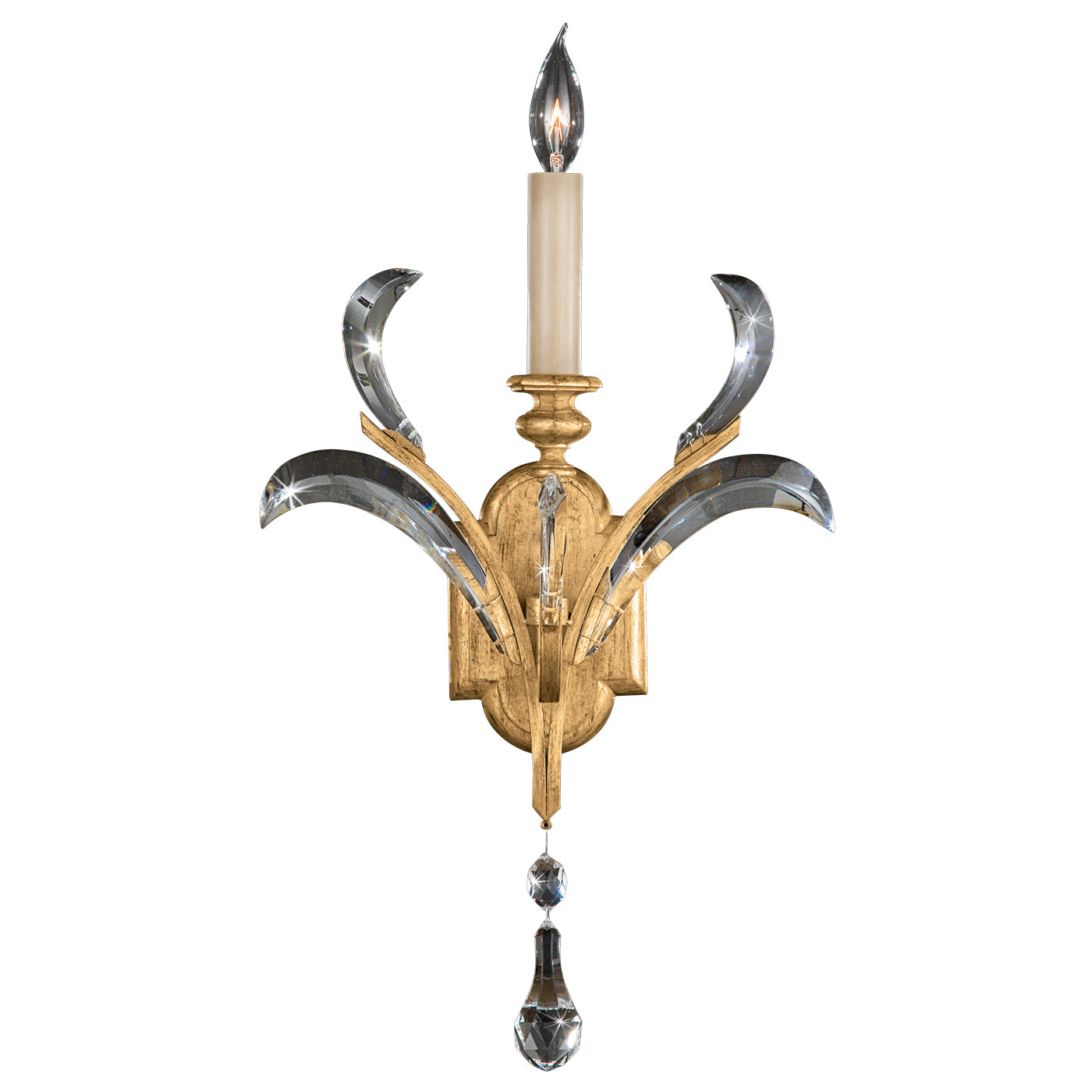 Fine Art Handcrafted Lighting - 762250ST - One Light Wall Sconce - Beveled Arcs - Gold