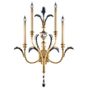 Fine Art Handcrafted Lighting - 762550ST - Four Light Wall Sconce - Beveled Arcs - Gold