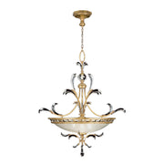 Fine Art Handcrafted Lighting - 762740ST - Three Light Pendant - Beveled Arcs - Gold