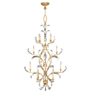 Fine Art Handcrafted Lighting - 762940ST - 16 Light Chandelier - Beveled Arcs - Gold