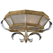 Fine Art Handcrafted Lighting - 767640ST - Two Light Flush Mount - Beveled Arcs - Gold