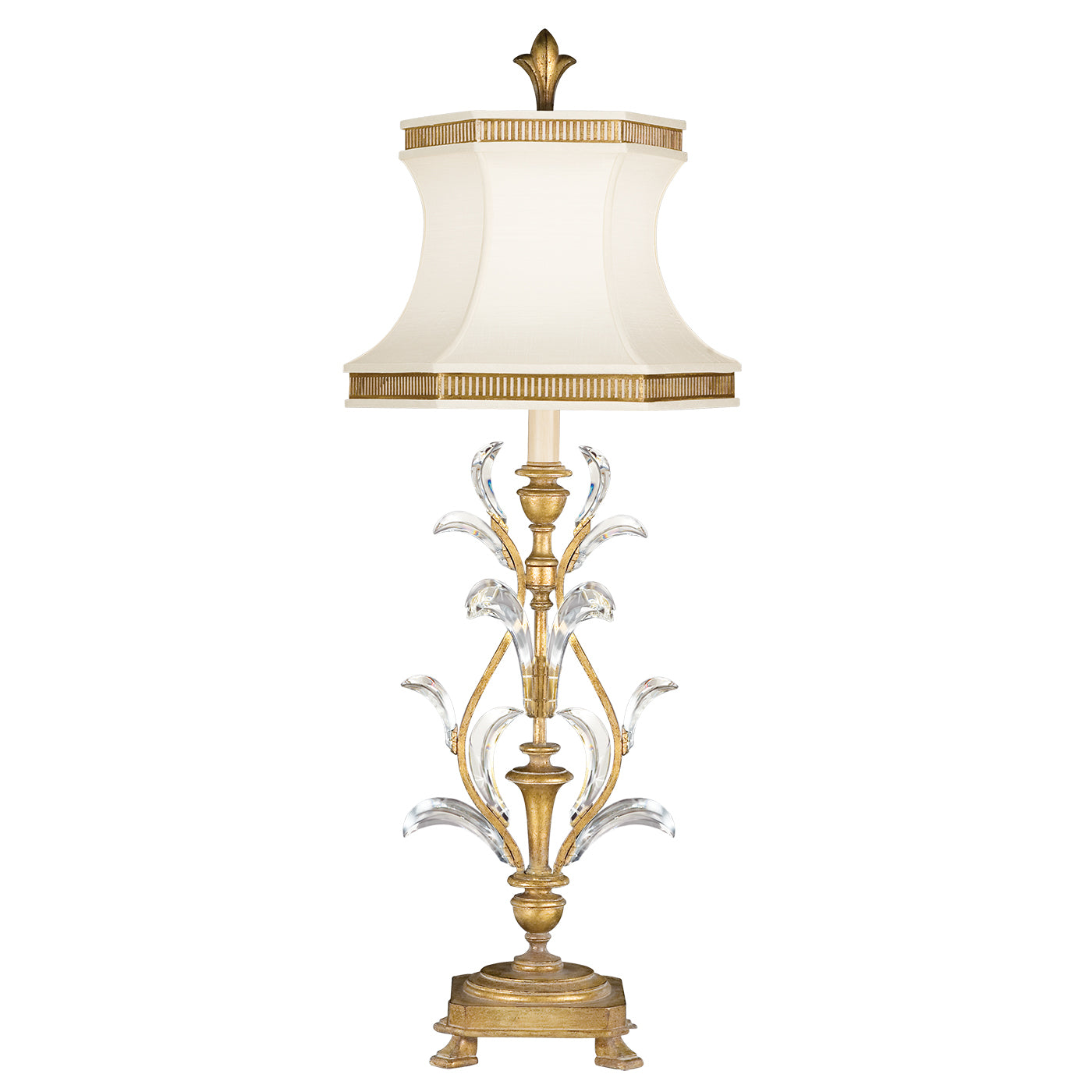 Fine Art Handcrafted Lighting - 769010ST - One Light Table Lamp - Beveled Arcs - Gold