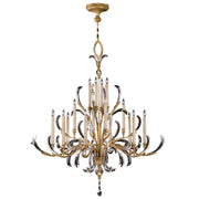Fine Art Handcrafted Lighting - 770040ST - 16 Light Chandelier - Beveled Arcs - Gold