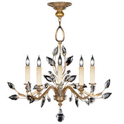 Fine Art Handcrafted Lighting - 775840ST - Five Light Chandelier - Crystal Laurel - Gold