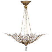 Fine Art Handcrafted Lighting - 776340ST - Four Light Pendant - Crystal Laurel - Gold