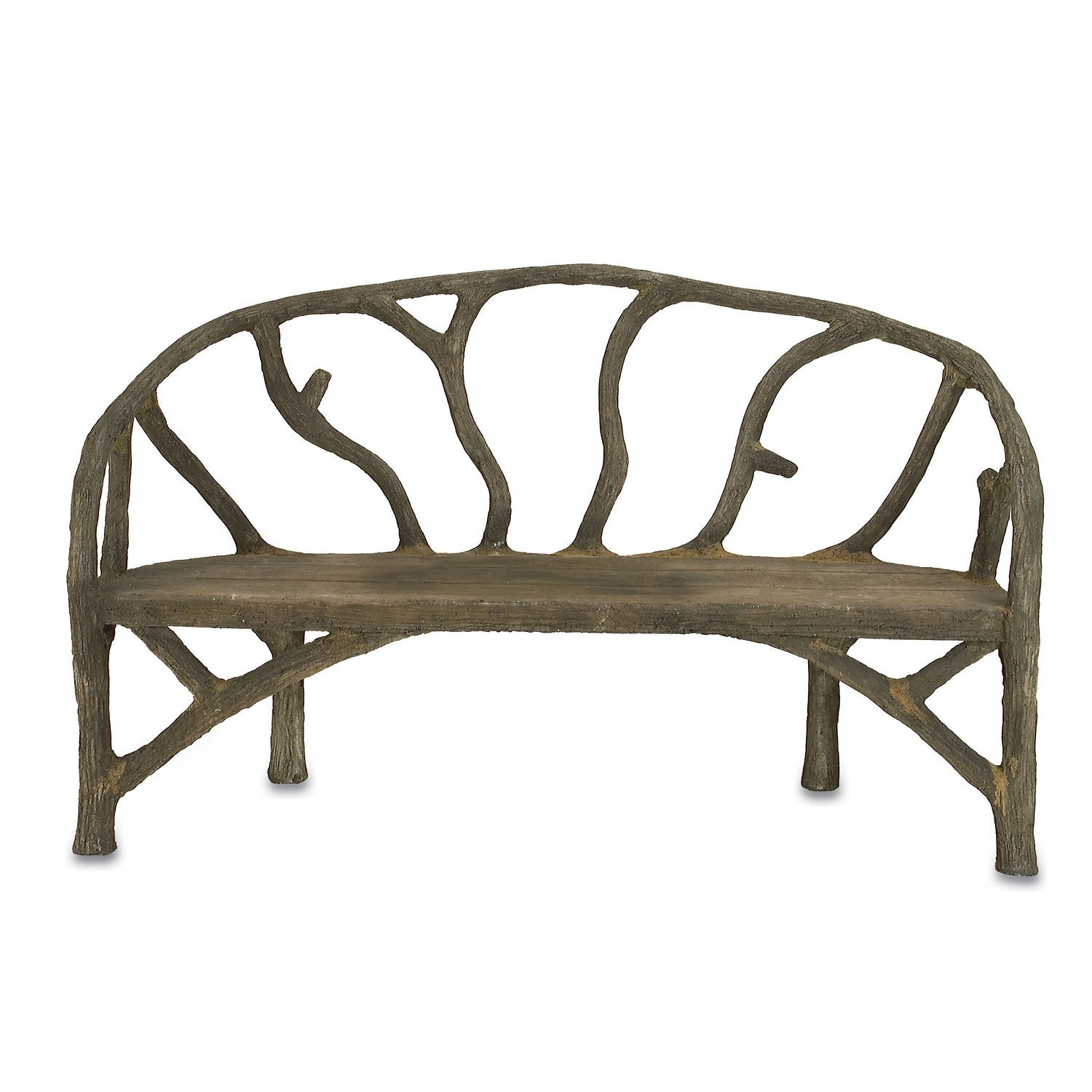 Currey and Company - 2700 - Bench - Portland/Faux Bois