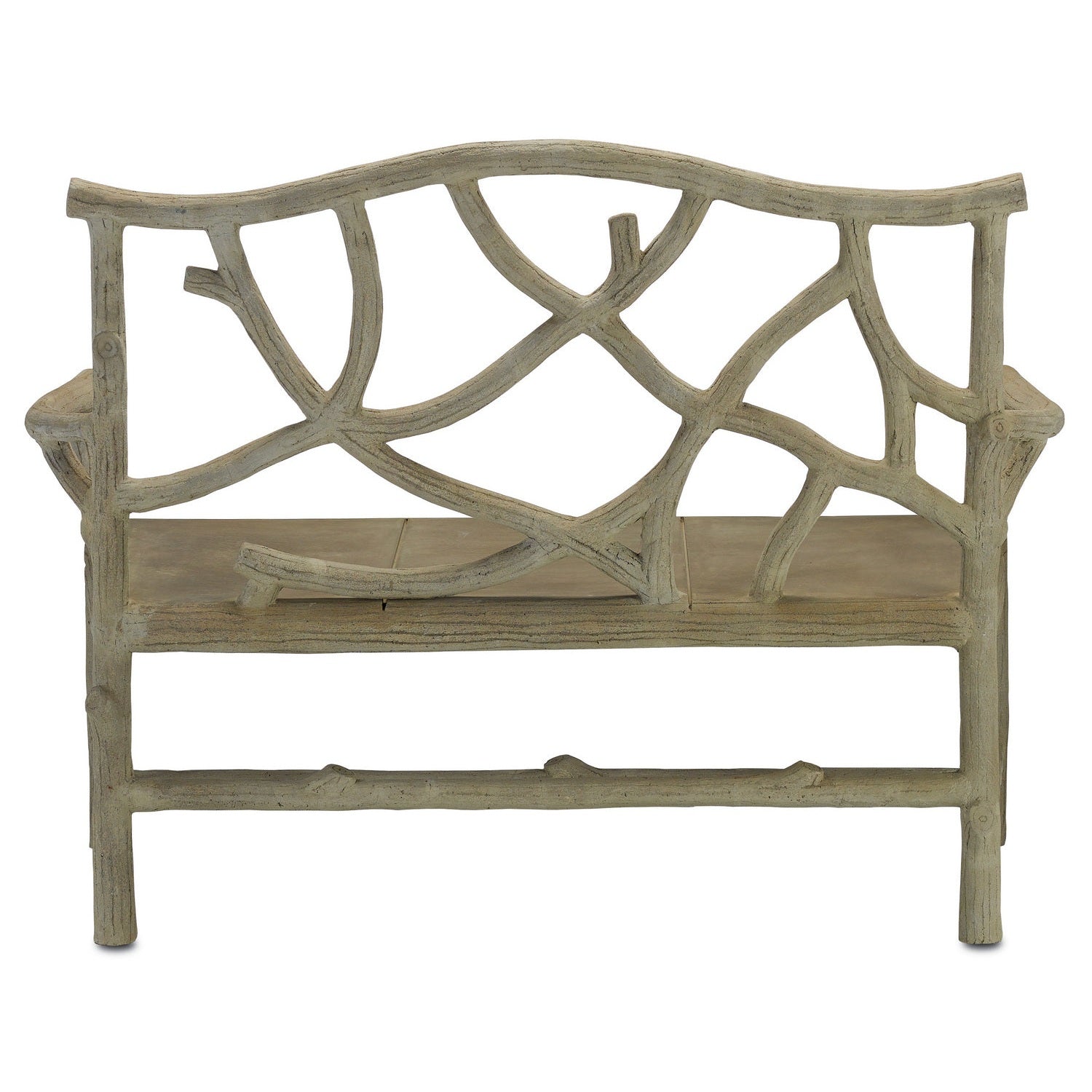 Currey and Company - 2705 - Bench - Portland/Faux Bois