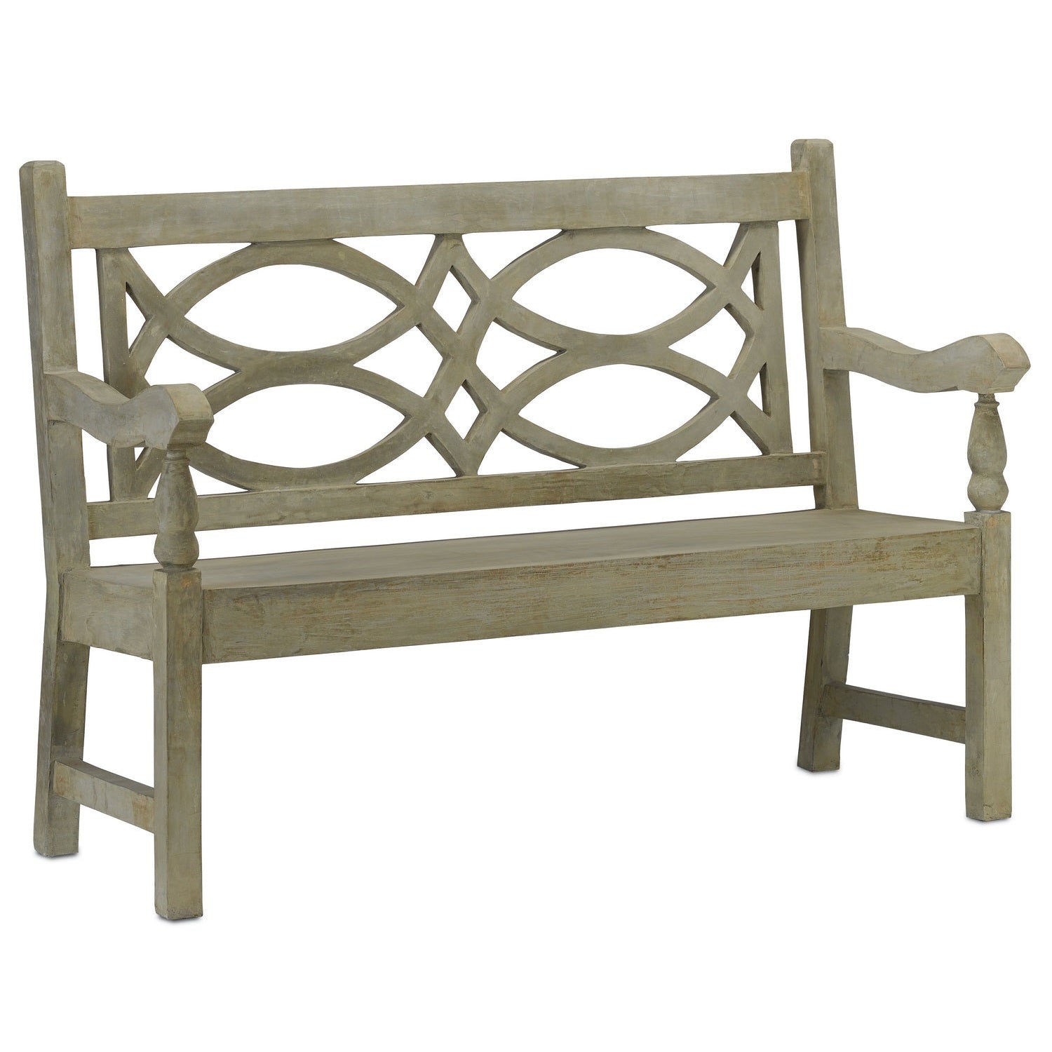 Currey and Company - 2724 - Bench - Portland/Faux Bois