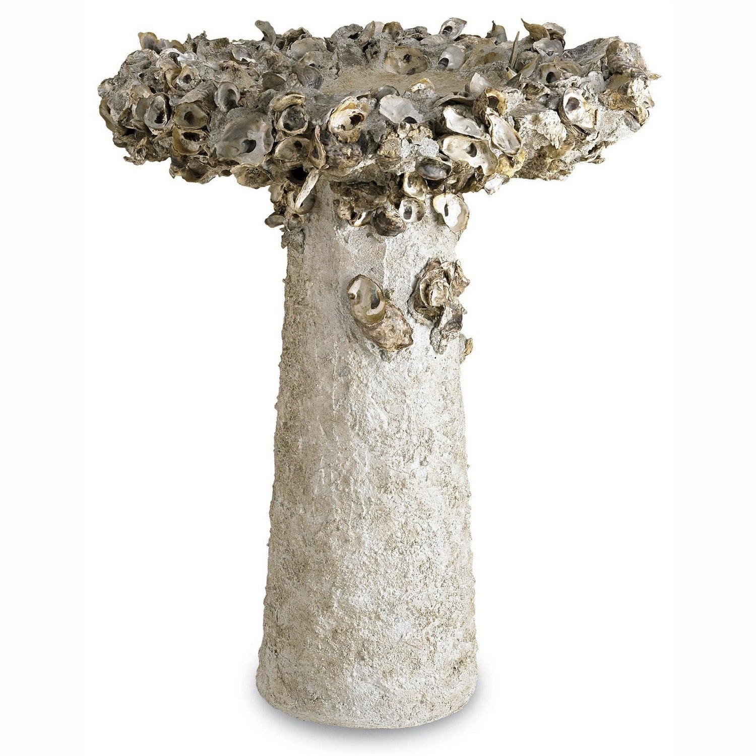 Currey and Company - 2765 - Shell Bird Bath - Portland/Natural