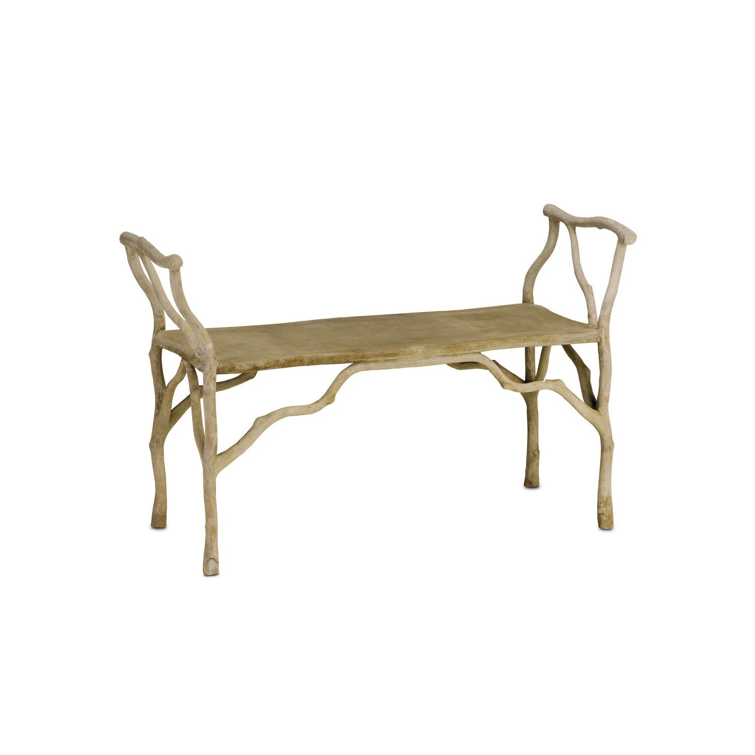 Currey and Company - 2787 - Bench - Portland/Faux Bois