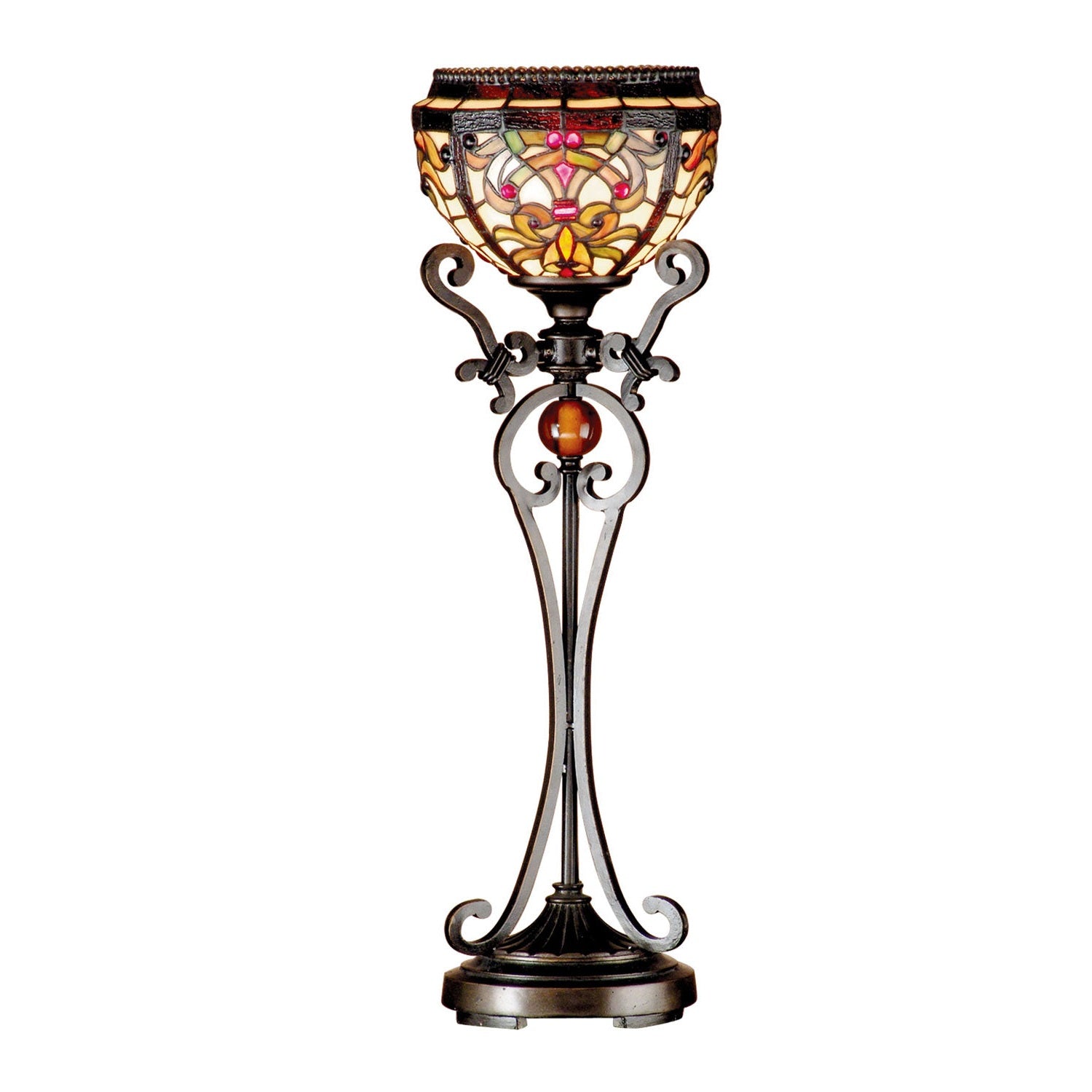 Dale Tiffany - TB101113 - One Light Table Lamp - Boehme - Antique Golden Bronze