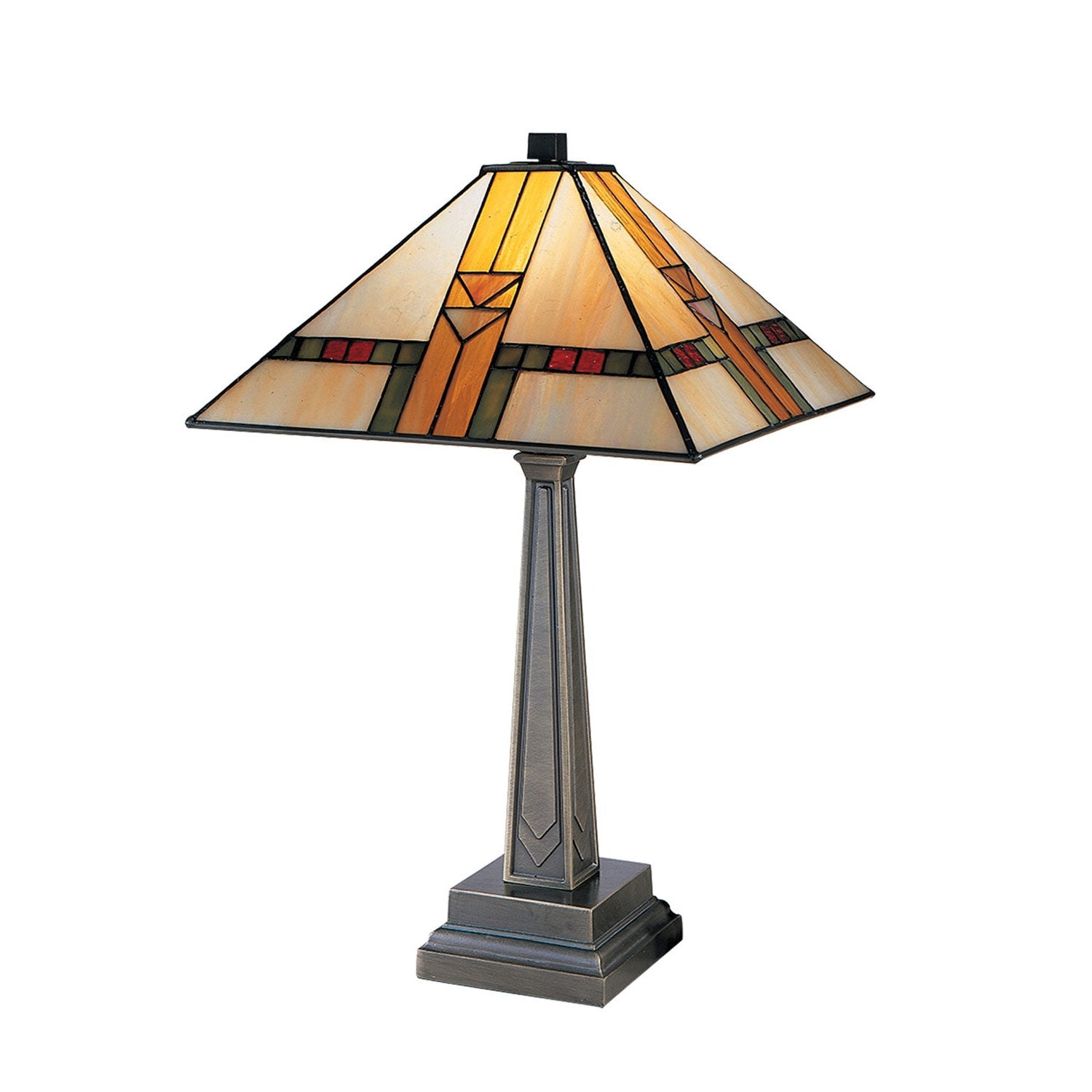 Dale Tiffany - 8655/551 - One Light Table Lamp - Mission - Antique Brass