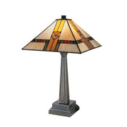 Dale Tiffany - 8655/551 - One Light Table Lamp - Mission - Antique Brass