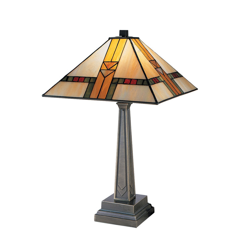 Dale Tiffany - 8655/551 - One Light Table Lamp - Mission - Antique Brass