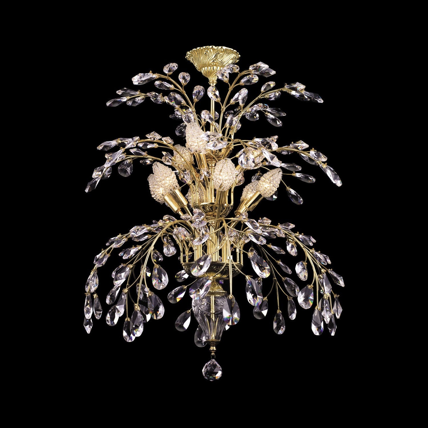 Dale Tiffany - GH80260 - Nine Light Table Lamp - Wallington - Gold