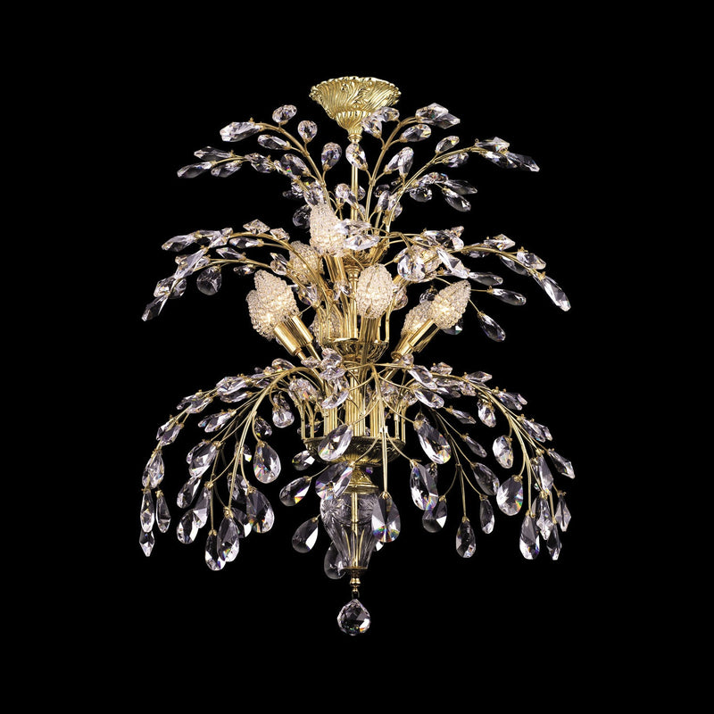 Dale Tiffany - GH80260 - Nine Light Table Lamp - Wallington - Gold