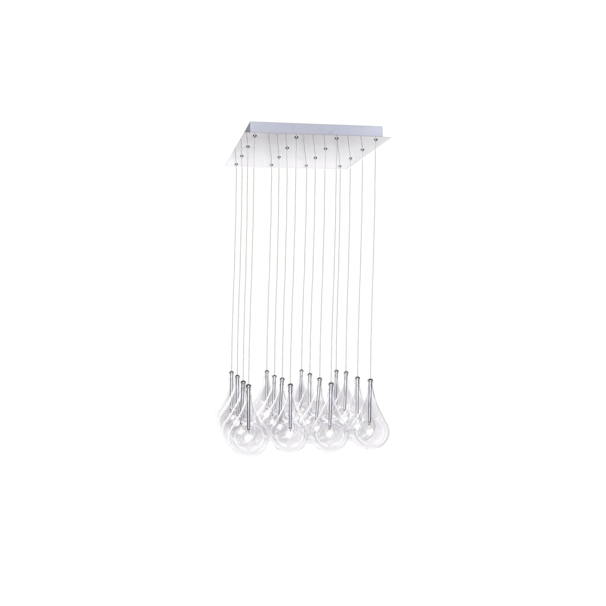 ET2 - E20117-18 - 16 Light Pendant - Larmes - Polished Chrome