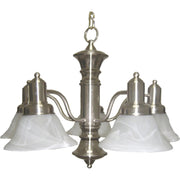 Maxim - 20325MRSN - Five Light Chandelier - Newburg - Satin Nickel