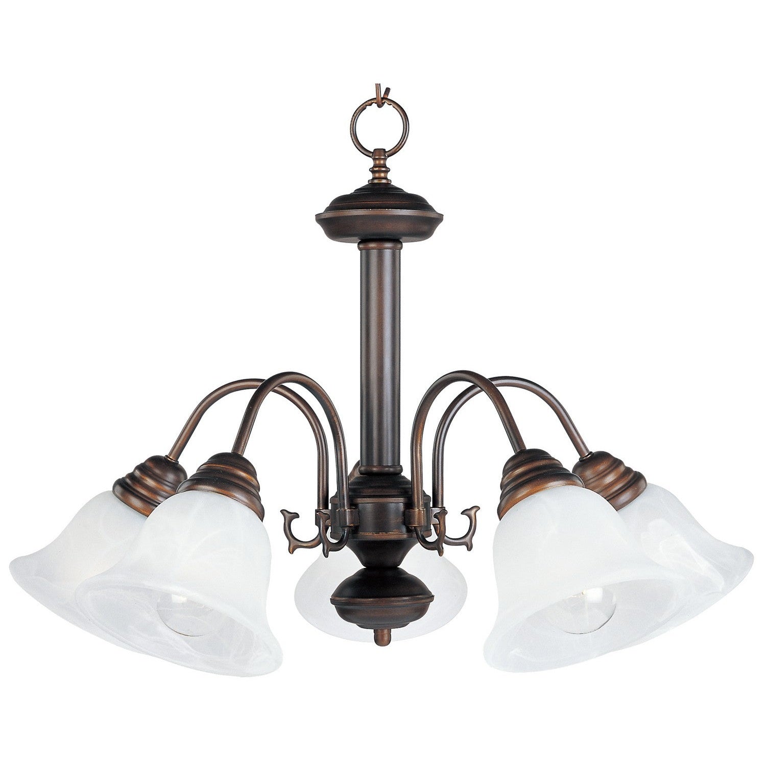 Maxim - 2698MROI - Five Light Chandelier - Malaga - Oil Rubbed Bronze