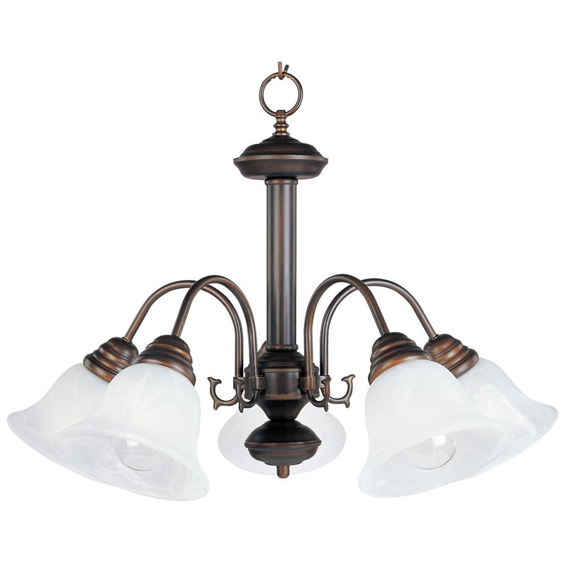 Maxim - 2698MROI - Five Light Chandelier - Malaga - Oil Rubbed Bronze