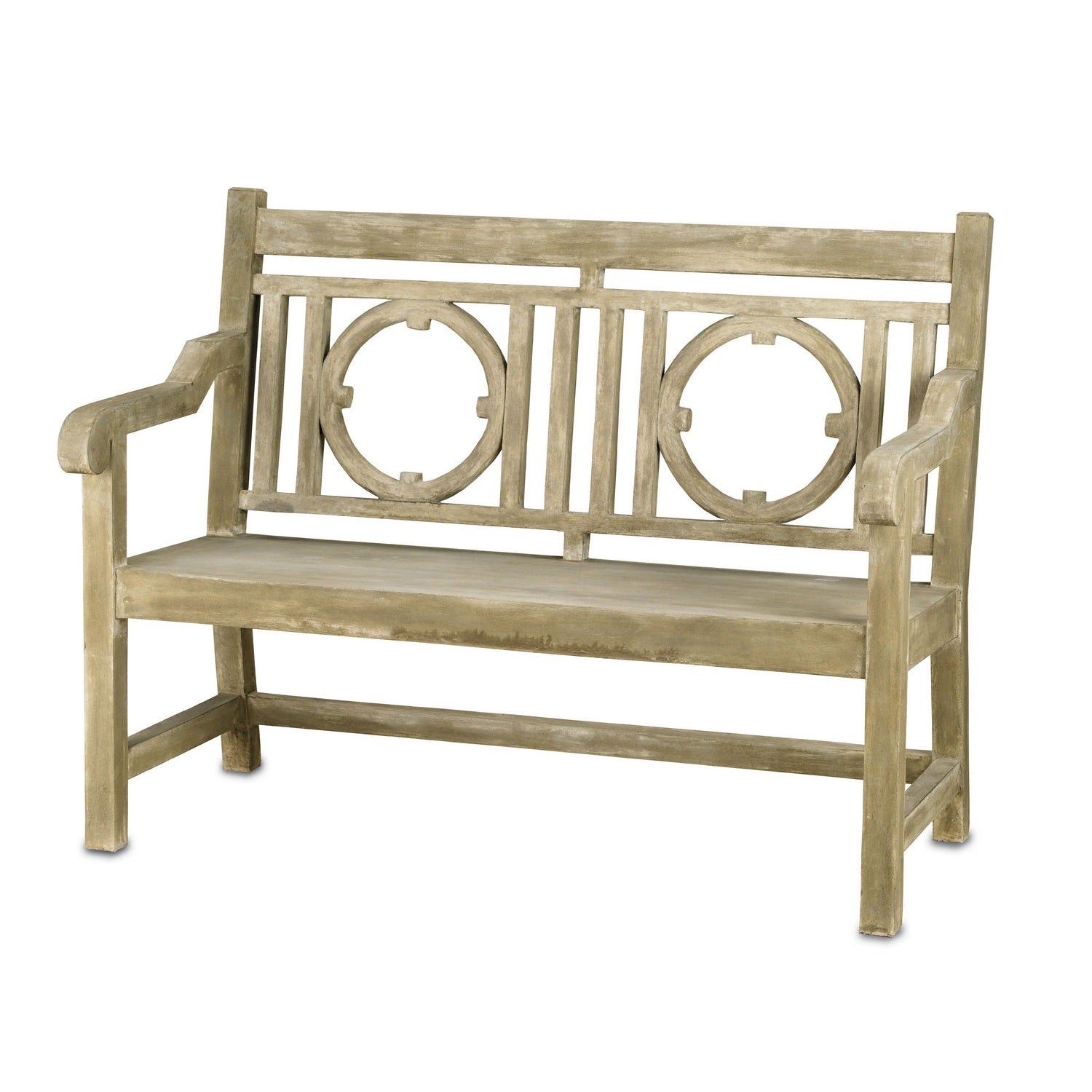 Currey and Company - 2385 - Bench - Portland/Faux Bois