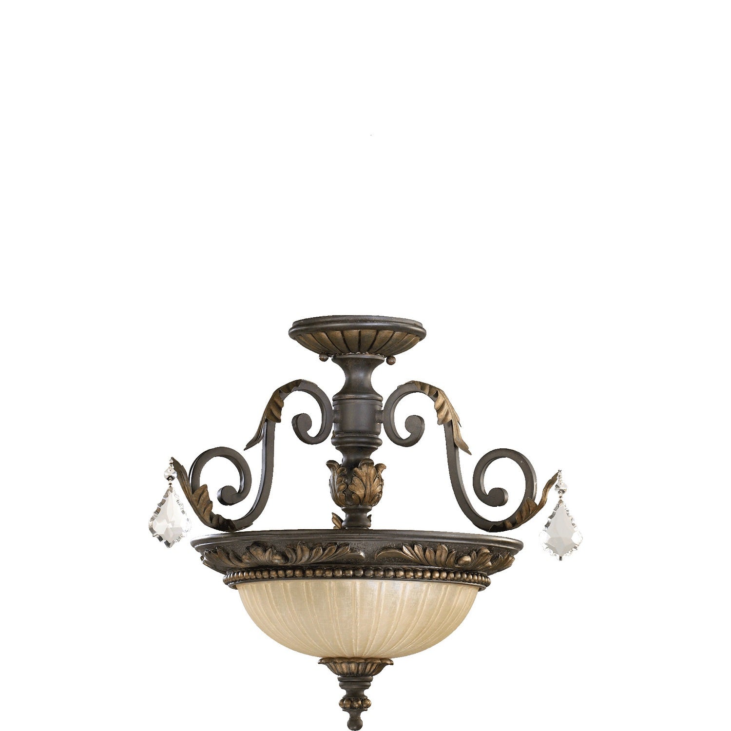 Quorum - 2957-17-44 - Two Light Dual Mount - Rio Salado - Toasted Sienna With Mystic Silver