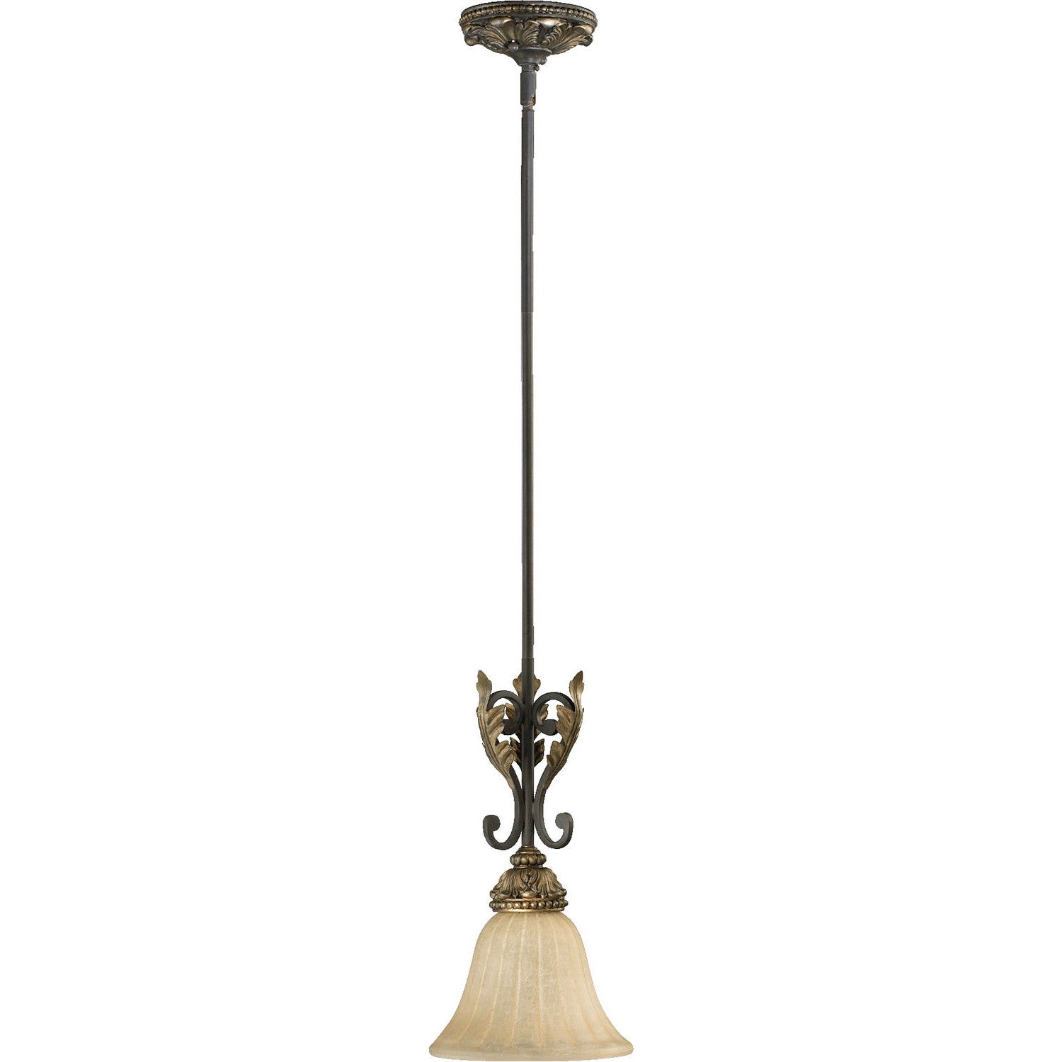 Quorum - 3157-44 - One Light Pendant - Rio Salado - Toasted Sienna With Mystic Silver