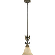 Quorum - 3157-44 - One Light Pendant - Rio Salado - Toasted Sienna With Mystic Silver