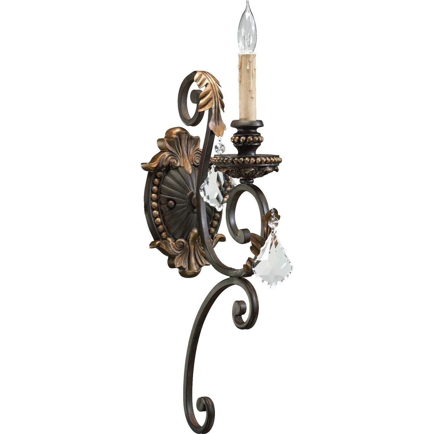 Quorum - 5357-1-44 - One Light Wall Mount - Rio Salado - Toasted Sienna With Mystic Silver