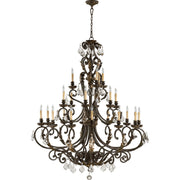 Quorum - 6157-21-44 - 21 Light Chandelier - Rio Salado - Toasted Sienna With Mystic Silver