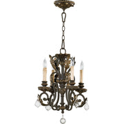 Quorum - 6157-4-44 - Four Light Chandelier - Rio Salado - Toasted Sienna With Mystic Silver