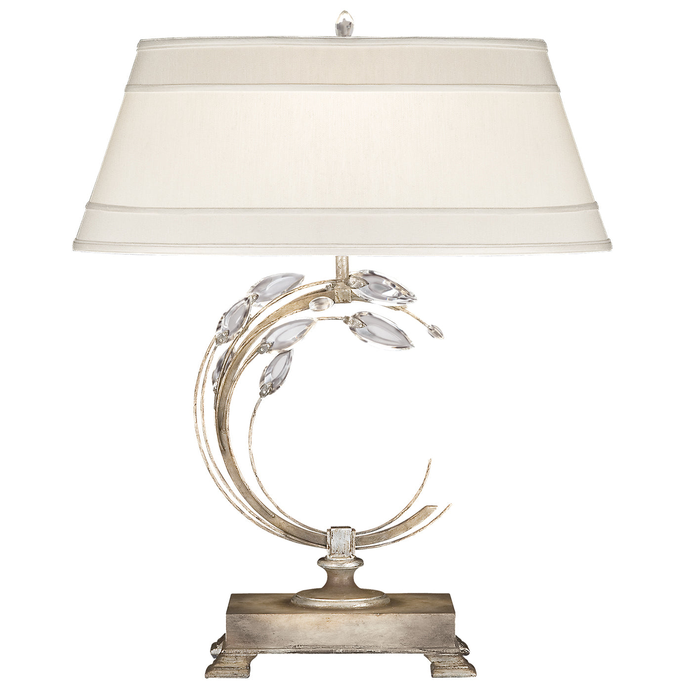 Fine Art Handcrafted Lighting - 758610ST - One Light Table Lamp - Crystal Laurel - Silver