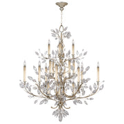 Fine Art Handcrafted Lighting - 771140ST - 20 Light Chandelier - Crystal Laurel - Silver