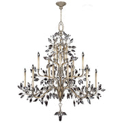 Fine Art Handcrafted Lighting - 771240ST - 20 Light Chandelier - Crystal Laurel - Silver